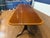 Traditional Multi-Banded Mahogany Double Pedestal Dining Table - Showroom Sample For Sale - Image 10 of 15