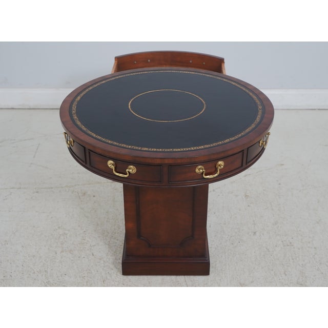 Kittinger English Style Round Drum Table Cabinet For Sale - Image 12 of 12