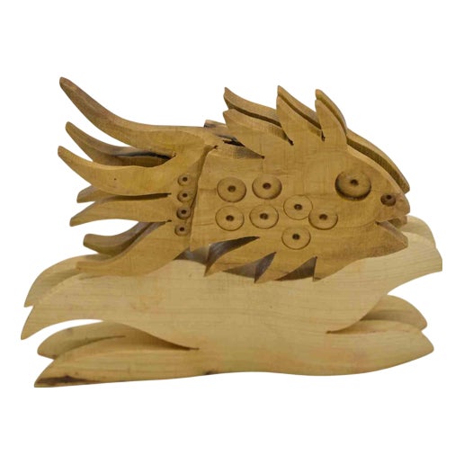 Fernando Codognotto, Fish, Wood Sculpture, 2024 For Sale