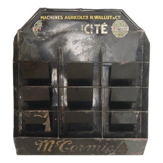 Small Antique Tole Storage Unit from Mc.Cormick, 1900s For Sale