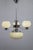 Art Deco Chandelier in Chrome and Champagne Glass, Czechoslovakia, 1930s For Sale - Image 3 of 11