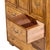 Brown Henredon Campaign Mid Century Oak and Brass Highboy Dresser Armoire For Sale - Image 8 of 10