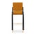 Not Yet Made - Made To Order Arches II Bar Stool in Mustard Velvet and Black Lacquered from Insidherland For Sale - Image 5 of 9