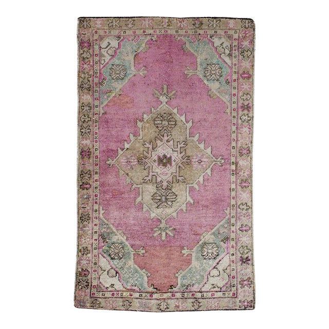 Galerie Shabab Collection Early 20th Century Turkish Oushak Throw Rug For Sale