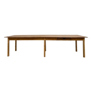 Large Table with Legs in Pine and Rubberwood, 1950s For Sale