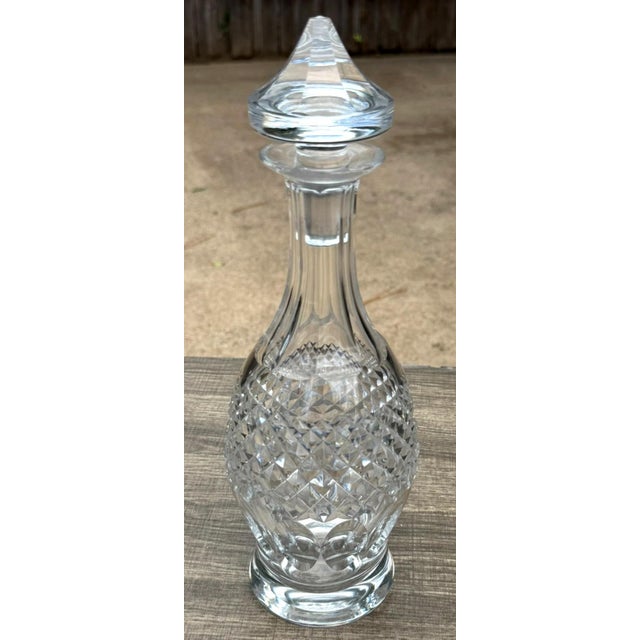 Transparent Late 20th Century Waterford Colleen Short Stem Cut Crystal Wine Decanter Stopper Signed For Sale - Image 8 of 9