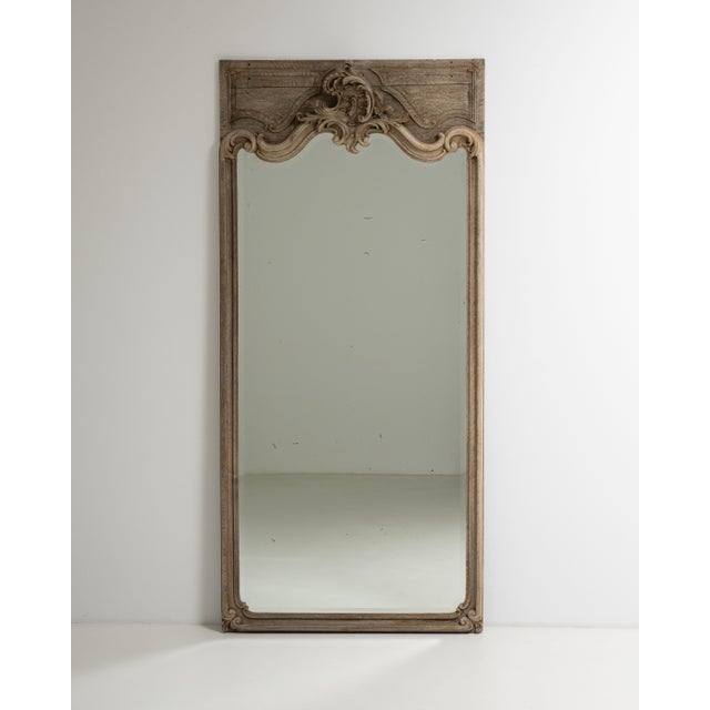 Early 19th Century France Louis XV Gold Oak Mirror For Sale - Image 12 of 15