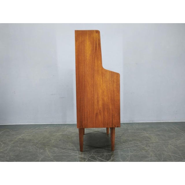 Danish Modern Teak Secretary Writing Desk with Drawers, 1960s For Sale - Image 15 of 18
