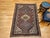 1900 - 1909 Vintage Persian Qashqai Tribal Area Rug, Hand-Knotted Wool, Geometric Medallions, 4x6, Rust & Navy For Sale - Image 5 of 16