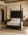 English Hand-Carved Indo-Portuguese Moorish Queen Four-Poster Bed, India, 2000 For Sale - Image 3 of 14