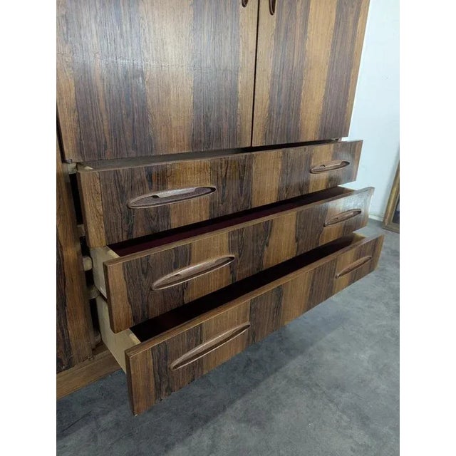 Scandinavian Wardrobe in Rosewood For Sale - Image 6 of 17