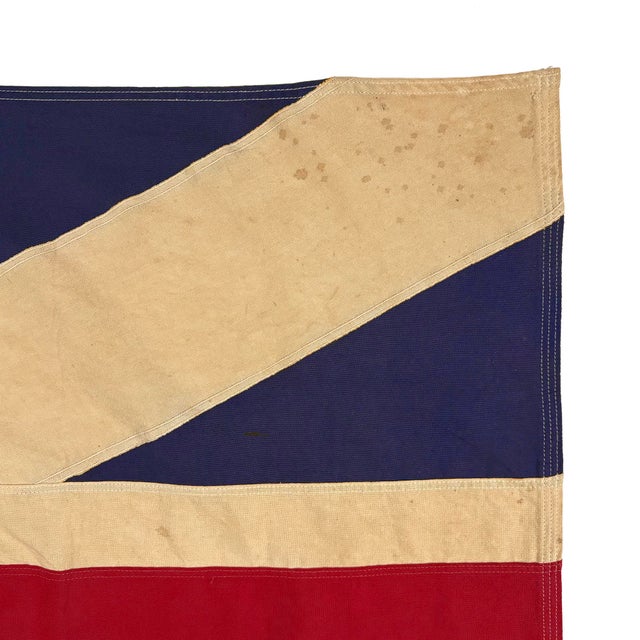 Mid 20th Century Vintage Sewn Cotton First Union Jack Flag, King's Colours For Sale - Image 5 of 6