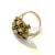 Bochic “Orient” Blue Topaz & Green Peridot Cocktail Ring 18K Gold & Silver Natural Peridot - 6 Carat Natural London Blue...