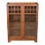 Lifetime Furniture Mission Oak Arts & Crafts Glass Front Double Bookcase Cabinet, Circa 1900 For Sale