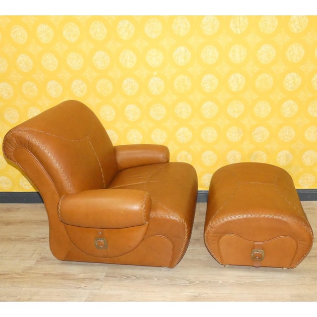 Vintage Two-Seater Sofa in Leather, 1970s For Sale - Image 11 of 14