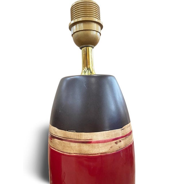 Ceramic Mid-Century Italian Modern Ceramic Lamp Bases, 1950s, Set of 2 For Sale - Image 7 of 14