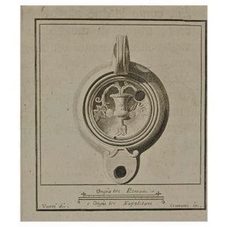 Nicola Vanni, Roman Still Life, Etching, 18th Century For Sale
