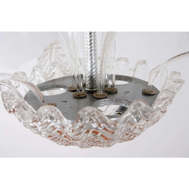 Glass 1960s Glass Leafy Murano Fixture For Sale - Image 7 of 10