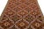 Indian 1960s Vintage Indian Sumack Handmade Brown Geometric Wool Rug For Sale - Image 3 of 9