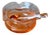 Amber Blown Glass Mortar and Pestle, Scandinavia, 1970s For Sale