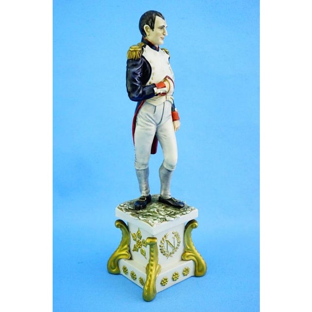 Blue Porcelain Figurine of Napoleon by Silvio Righetto for Cacciapuoti, Italy, 20th Century For Sale - Image 8 of 18