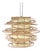 Vintage Rattan and Fabric Pendant Light For Sale