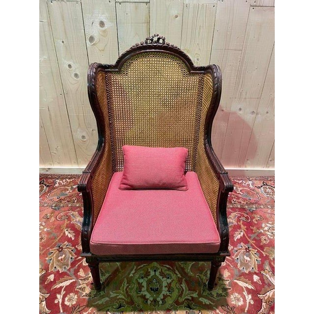 Louis Xvi Style Cane Armchair For Sale - Image 6 of 7