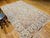 Tabriz Rug, Hand-Knotted Wool & Silk, Floral Design Taupe & Pale Green, 7x10 For Sale - Image 10 of 18