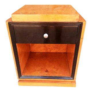 Art Deco Style Bedside Tables Wood 1 Drawer Commode Furniture For Sale
