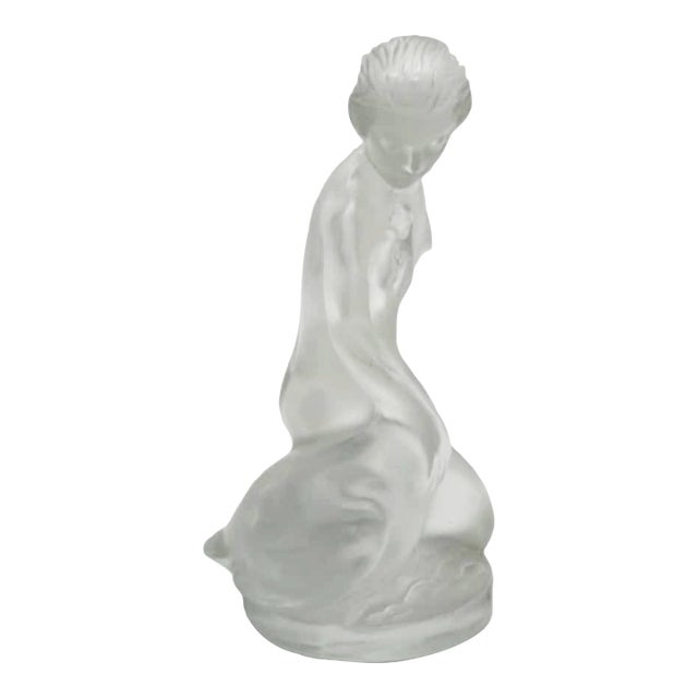 Leda and the Swan Figurine by Lalique France For Sale