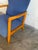 Blue Upholstered Beechwood Lounge Chair Danish Mid-Century Modern 1960s For Sale - Image 4 of 10