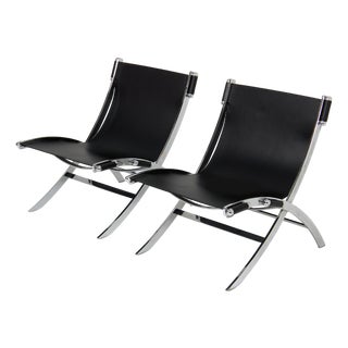 A Set of Scissor Chairs by Paul Tuttle & Antonio Citterio for Flexform, 1980s For Sale