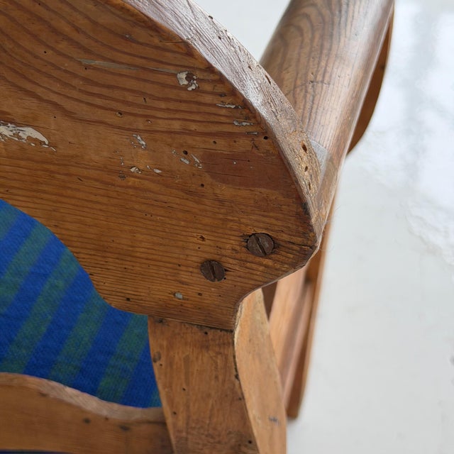 Primitive Swedish Pine Bench For Sale In Chicago - Image 6 of 9