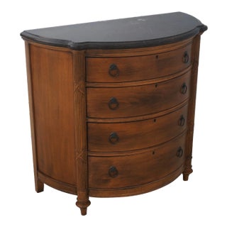 Lexington Regency Style Marble Top Commode Chest For Sale