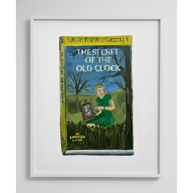 Figurative Original Nancy Drew Inspired Painting on Paper For Sale - Image 3 of 3