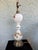 Vintage 1970s Milk Glass Table Lamp With Grape Motif and Brass Base For Sale - Image 12 of 12