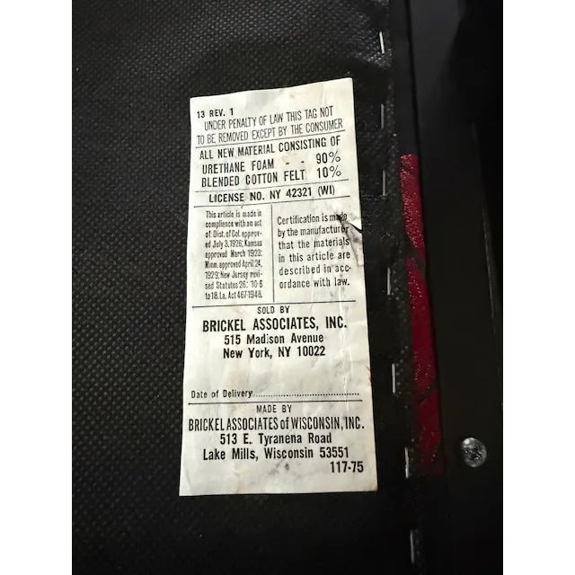 Pair of Vintage Model 1515 Armchairs by Ward Bennett for Brickel Associates, Inc. For Sale - Image 9 of 9