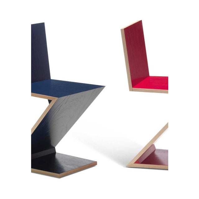 Zig Zag Chair by Gerrit Thomas Rietveld for Cassina For Sale - Image 10 of 16