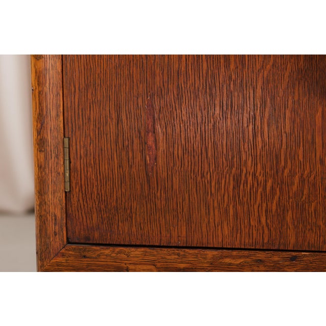 Vintage Art Deco Carved Oak Buffet Sideboard For Sale - Image 13 of 18