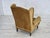 Danish High Back Armchair in Furniture Velour and Oak Wood Legs, 1970s For Sale - Image 9 of 16