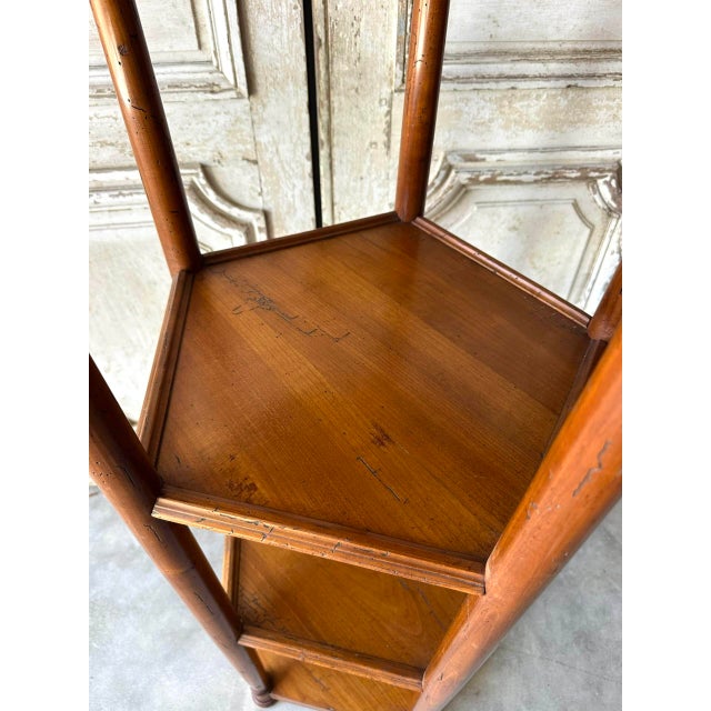 Small Cherrywood Shelf, 1960s For Sale - Image 6 of 11