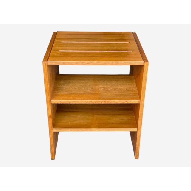 1970s Modern Danish Teak Side Table With Open Shelving For Sale In Los Angeles - Image 6 of 10
