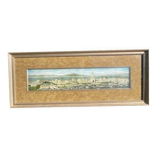 1915 San Francisco, Panoramic View of Panama Pacific Expo, Hand Tinted For Sale