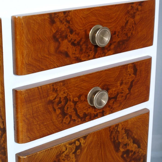 Mid-Century White Lacquered Wood Credenza, 1950s For Sale - Image 4 of 11