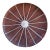 Paul Evans Large Round Walnut Platter With Sunburst Pewter Inlay For Sale