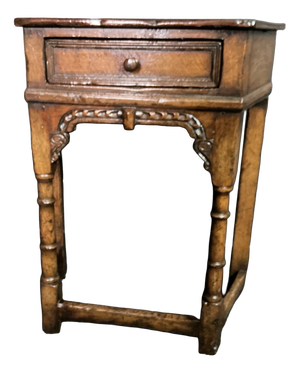 Small Oak Side Table, 1920s