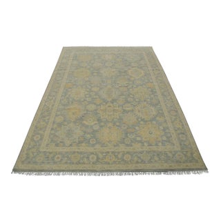 Anatolia Rug 9’3” X 11’3” Gray Wool Modern Hand-Knotted Oriental Carpet For Sale