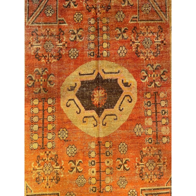 19th Century Floral Khotan Samarkand Rug For Sale In Los Angeles - Image 6 of 9