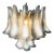 White Petal Chandelier in Murano Glass, 1990s For Sale