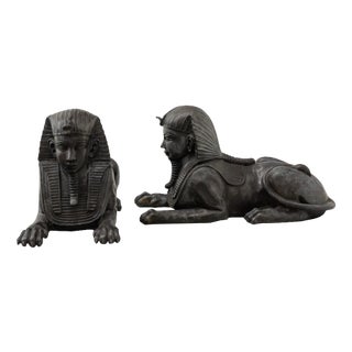 Sphinxes, Bronze, Set of 2 For Sale